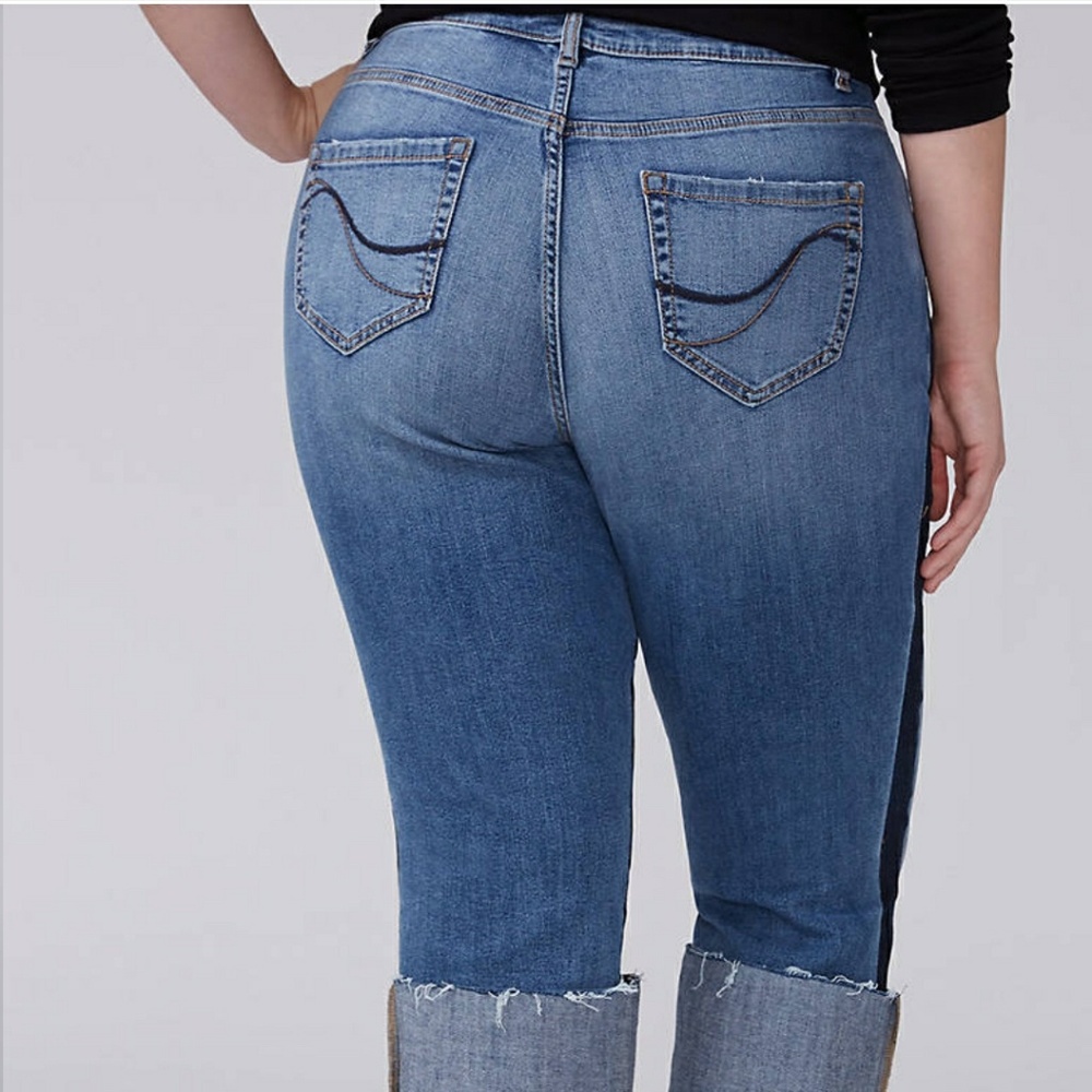 Lane Bryant Re/Made In L.A Straight Crop Jean - Picture 4 of 8